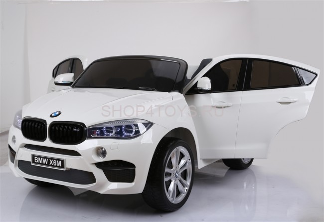 Детский электромобиль BMW X6M White 12V - JJ2168-W