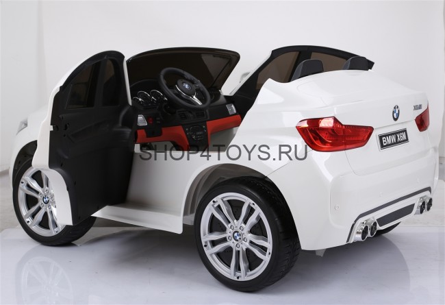 Детский электромобиль BMW X6M White 12V - JJ2168-W
