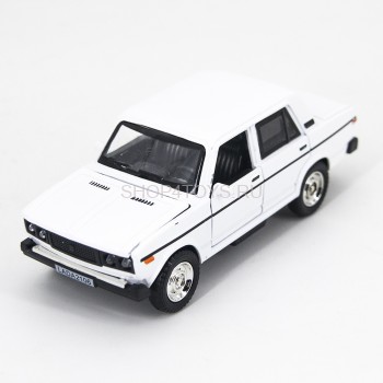 Металлическая модель Лада 2106 White (свет, звук, инерция) 1:32 - 82106D-12 Металлическая модель Лада 2106 White (свет, звук, инерция) 1:32 - 82106D-12
