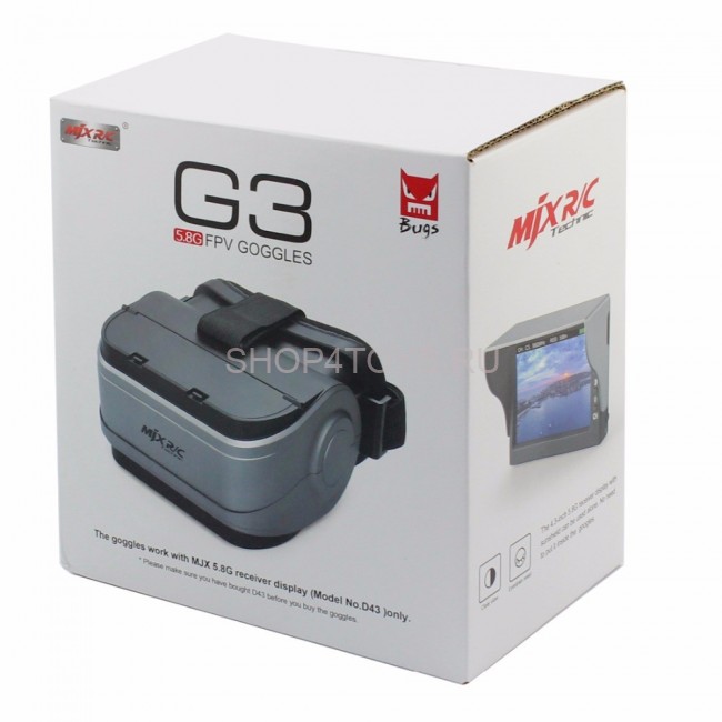 Радиоуправляемый квадрокоптер MJX Bugs 8 + FPV очки + FPV камера RTF 2.4G - MJX B8-G3-D43-C5830 Радиоуправляемый квадрокоптер MJX Bugs 8 + FPV очки + FPV камера RTF 2.4G - MJX B8-G3-D43-C5830