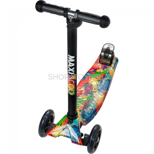 Самокат Трехколесный, со Светящимися Колесами, Радуга - MSC-J081910