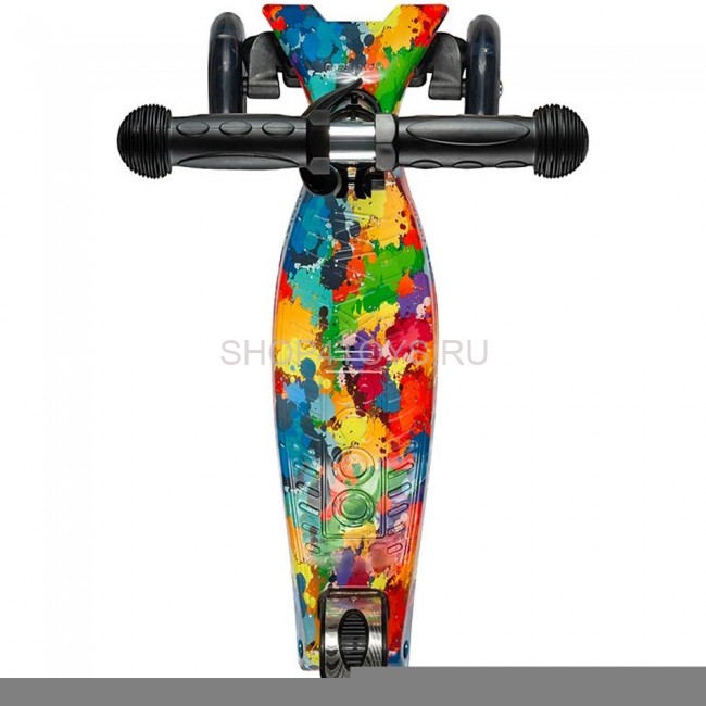 Самокат Трехколесный, со Светящимися Колесами, Радуга - MSC-J081910