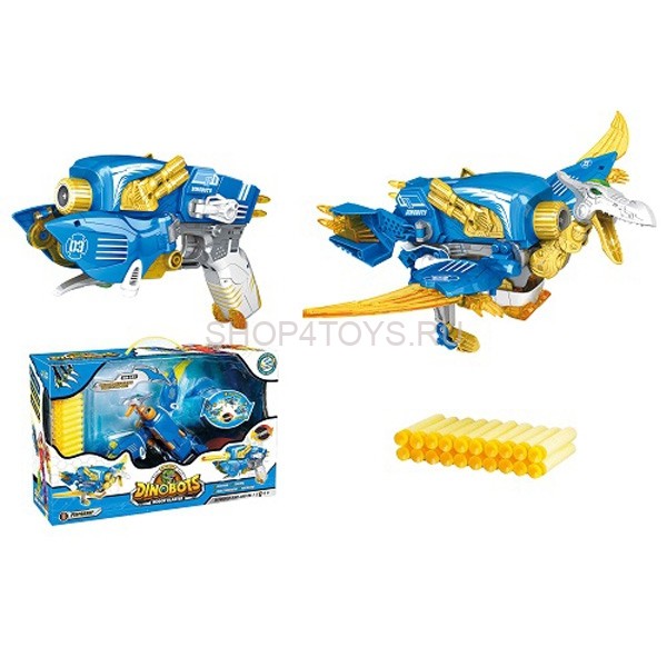 Динобот Pterosaur трансформер - пистолет с патронами и мишенью - SB377 Динобот Pterosaur трансформер - пистолет с патронами и мишенью - SB377