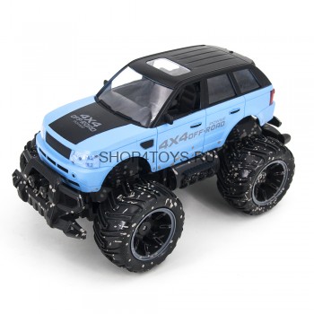 Радиоуправляемый синий джип ZC333 4WD 1:14 2.4G - 333-MUD02B Радиоуправляемая машинка с полным приводом и пультом управления 2.4G. В комплекте вы покупаете полный набор с аккумулятором и зарядным устройством