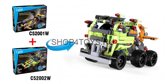 Конструктор Double E Cada Technics, формула 1, 159 деталей, инерционная модель - C52001W Конструктор Double E Cada Technics, формула 1, 159 деталей, инерционная модель - C52001W