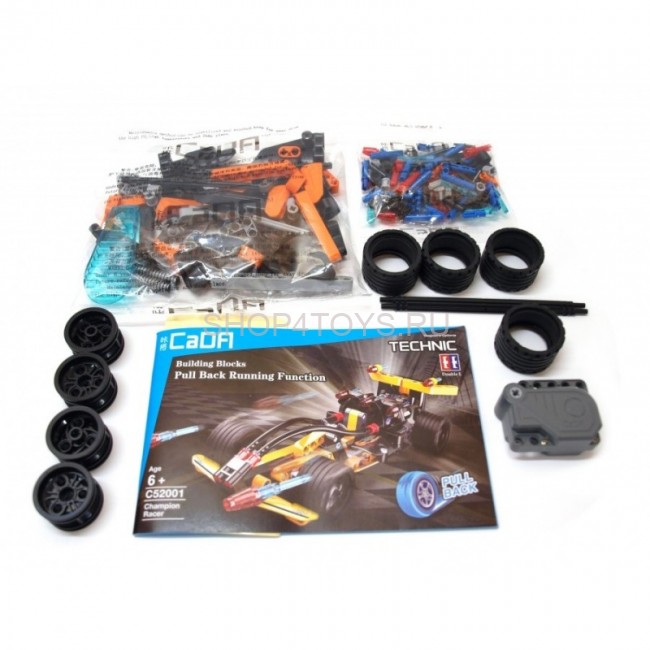 Конструктор Double E Cada Technics, формула 1, 159 деталей, инерционная модель - C52001W Конструктор Double E Cada Technics, формула 1, 159 деталей, инерционная модель - C52001W