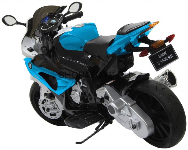 Детский электромотоцикл BMW S1000PR Blue 12V - JT528-BLUE Детский электромотоцикл BMW S1000PR Blue 12V - JT528-BLUE