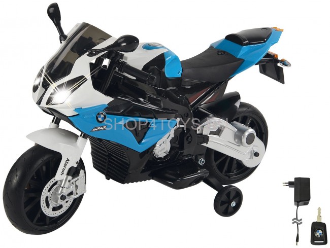 Детский электромотоцикл BMW S1000PR Blue 12V - JT528-BLUE Детский электромотоцикл BMW S1000PR Blue 12V - JT528-BLUE
