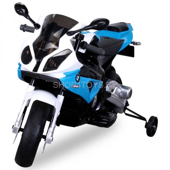 Детский электромотоцикл BMW S1000PR Blue 12V - JT528-BLUE Детский электромотоцикл BMW S1000PR Blue 12V - JT528-BLUE