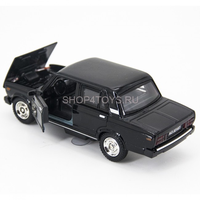 Металлическая модель Лада 2107 Black (свет, звук, инерция) 1:32 - 82107D-12 Металлическая модель Лада 2107 Black (свет, звук, инерция) 1:32 - 82107D-12