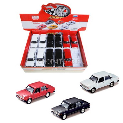 Металлическая модель Лада 2107 Black (свет, звук, инерция) 1:32 - 82107D-12 Металлическая модель Лада 2107 Black (свет, звук, инерция) 1:32 - 82107D-12