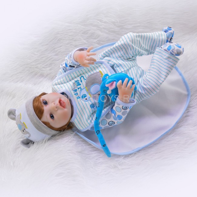 Реборн мальчик полностью силиконовый Себастьян