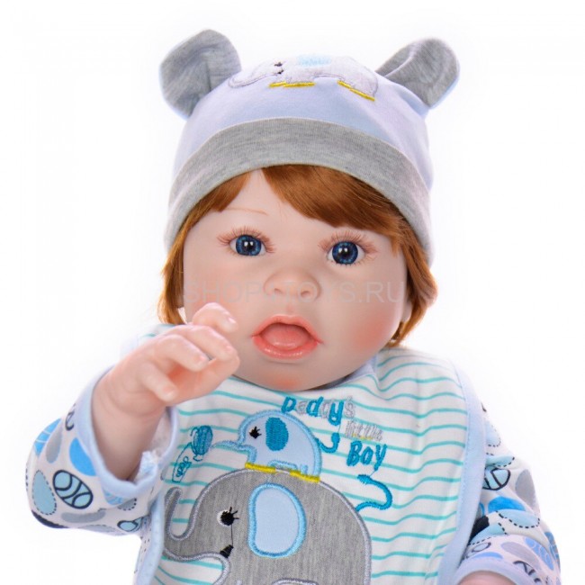 Реборн мальчик полностью силиконовый Себастьян