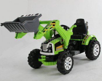 Детский электромобиль трактор на аккумуляторе 12V / зеленый - JS328A-GREEN Детский электромобиль трактор на аккумуляторе 12V - JS328A - это настоящий трактор с лопатой, для будущих фермеров