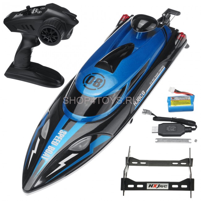 Радиоуправляемый катер Blue SpeedBoat (36 см, 25 км/ч, 2.4G) - HJ808-A2 Радиоуправляемый катер Blue SpeedBoat (36 см, 25 км/ч, 2.4G) - HJ808-A2