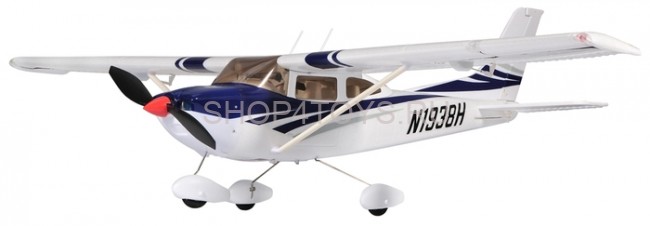 Радиоуправляемый самолет Top RC Cessna 182 400 class синий 965мм RTF 2.4G - TOP004C Радиоуправляемый самолет Top RC Cessna 182 400 class синий 965мм RTF 2.4G - TOP004C