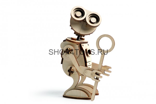 Конструктор 3D деревянный подвижный Lemmo Робот САН - 00-26