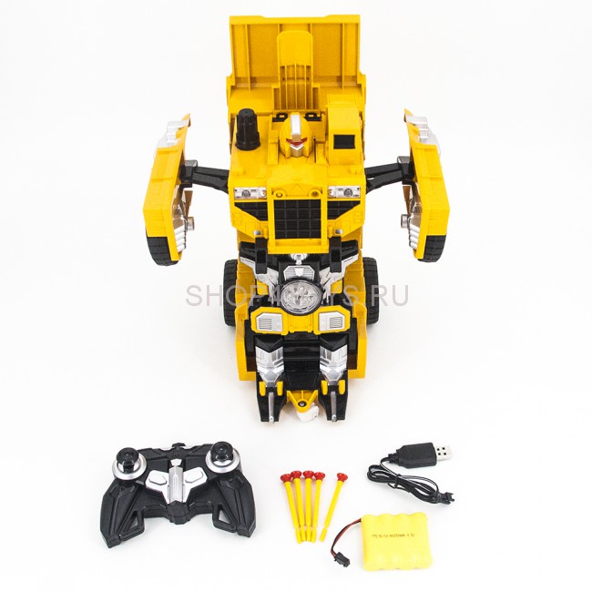 Радиоуправляемый робот-трансформер Самосвал 1:14, стреляет присосками - 2379PF Радиоуправляемый робот-трансформер Самосвал 1:14, стреляет присосками - 2379PF