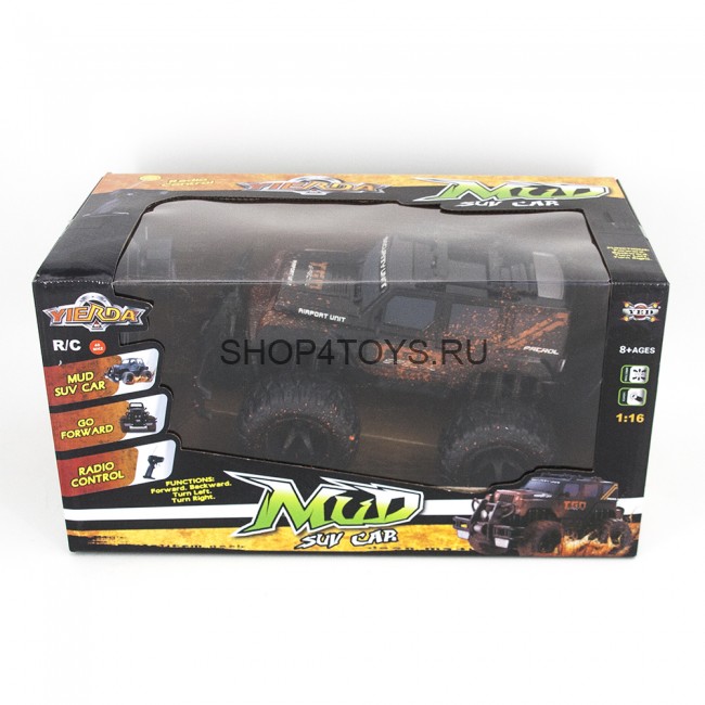 Радиоуправляемый черный внедорожник YED MUD SUV 1:16 - YE81407