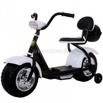 Детский электромотоцикл CityCoco - QK-306-WHITE Детский электромотоцикл CityCoco - QK-306-WHITE - это гибрид электросамоката и электроскутера сделанный в виде чоппера