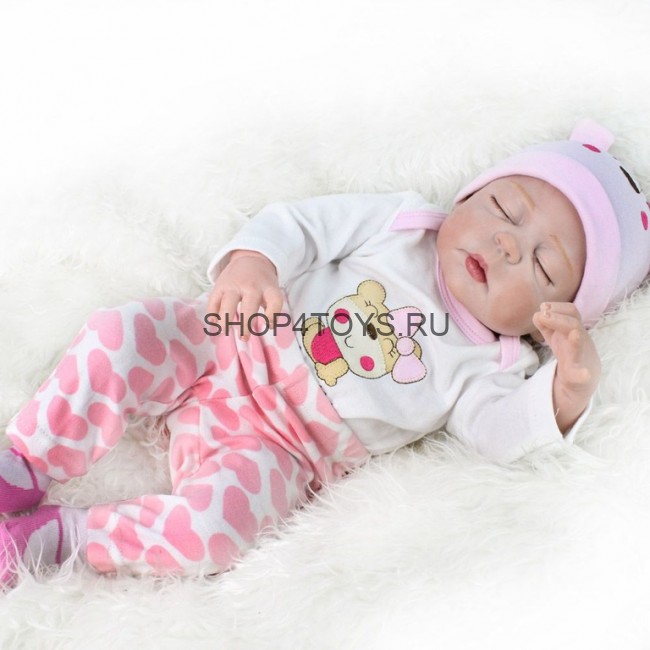 Силиконовый спящий реборн, реборн как настоящий ребенок, реборн в России купить, реборн в костюмчике с шапочкой Силиконовый спящий реборн, реборн как настоящий ребенок, реборн в России купить, реборн в костюмчике с шапочкой