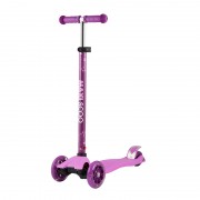 Самокат Трехколесный, со Светящимися Колесами, Розовый - MSC-J082001 Самокат Трехколесный, со Светящимися Колесами, Розовый - MSC-J082001