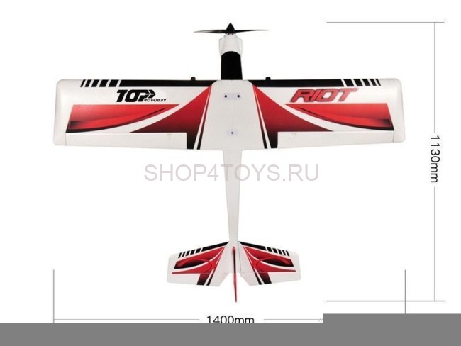 Радиоуправляемый самолет Top RC Riot Pro 1400мм 2.4G RTF - TOP049E Радиоуправляемый самолет Top RC Riot Pro 1400мм 2.4G RTF - TOP049E