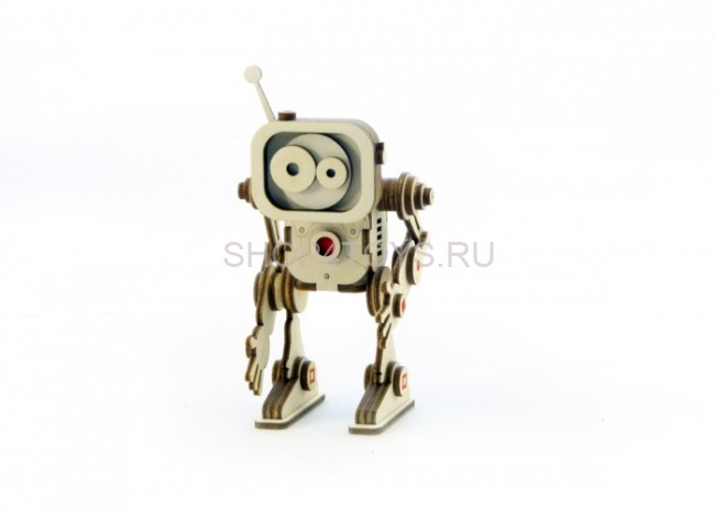Конструктор 3D деревянный подвижный Lemmo Робот Флеш - Р-2 Конструктор 3D деревянный подвижный Lemmo Робот Флеш - Р-2