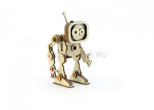 Конструктор 3D деревянный подвижный Lemmo Робот Флеш - Р-2 Конструктор 3D деревянный подвижный Lemmo Робот Флеш - Р-2