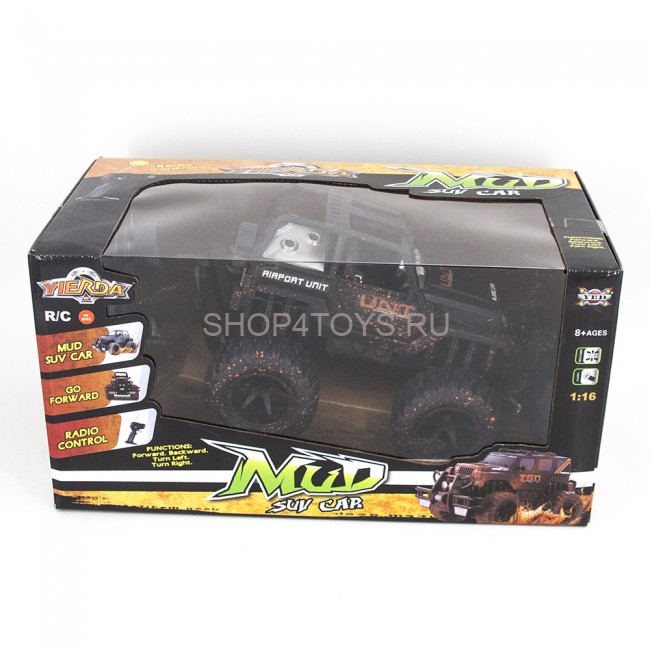 Радиоуправляемый черный внедорожник YED MUD SUV 1:16 - YE81408
