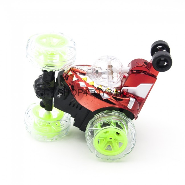 Радиоуправляемая красная машинка перевертыш со звуком, световой диско-шар - RD970-5-R Радиоуправляемая красная машинка перевертыш со звуком, световой диско-шар - RD970-5-R