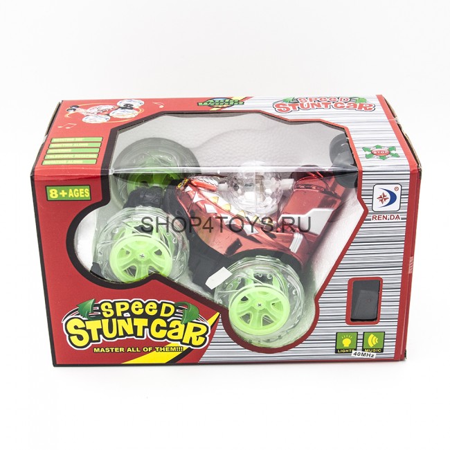 Радиоуправляемая красная машинка перевертыш со звуком, световой диско-шар - RD970-5-R Радиоуправляемая красная машинка перевертыш со звуком, световой диско-шар - RD970-5-R