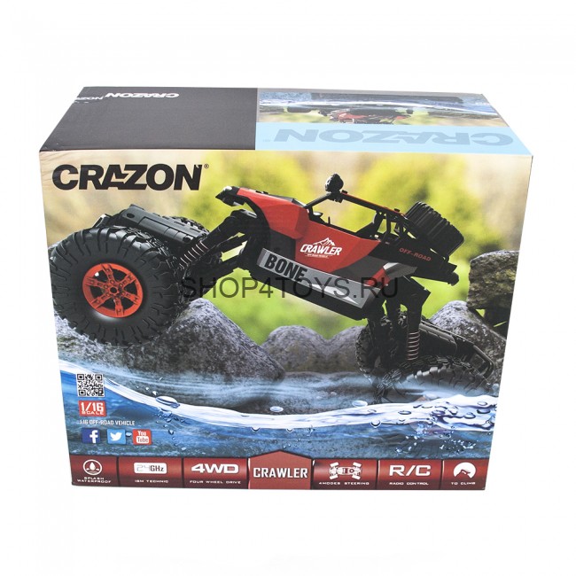 Радиоуправляемый краулер-амфибия Crazon Red Crawler 4WD 2.4G - 171602B Радиоуправляемый краулер-амфибия Crazon Red Crawler 4WD 2.4G - 171602B