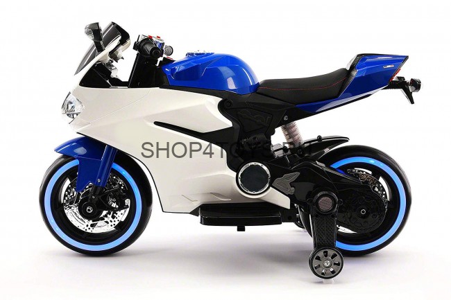 Детский электромотоцикл Ducati 12V - FT-1628-BLUE-WHITE