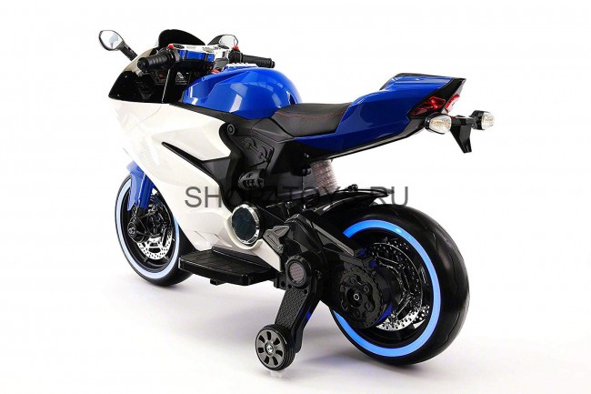 Детский электромотоцикл Ducati 12V - FT-1628-BLUE-WHITE