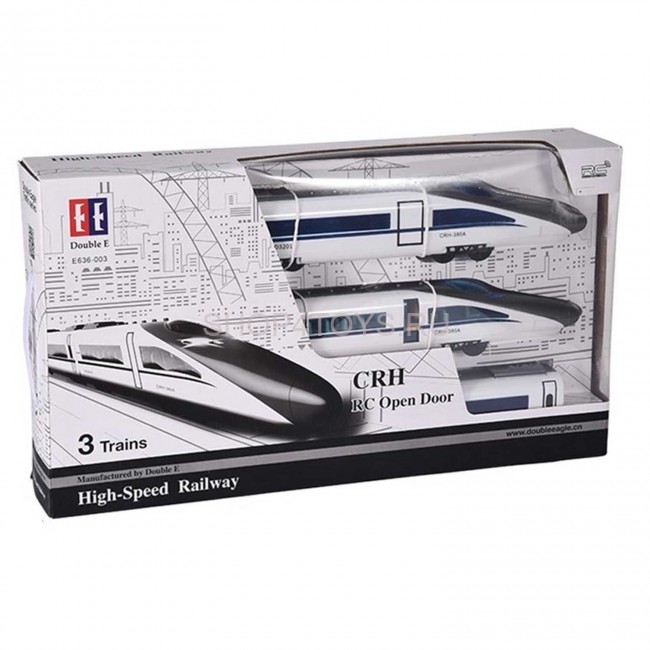 Радиоуправляемый поезд Double E (CRH Train) в составе 3 вагона 1:18 2.4G - E636-003