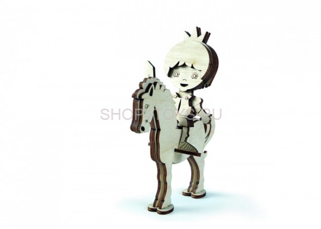 Конструктор 3D деревянный подвижный Lemmo Сказочный замок - СК-2