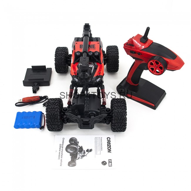 Радиоуправляемый краулер-амфибия Crazon Red Crawler 4WD c WiFi FPV камерой - 171603B Радиоуправляемый краулер-амфибия Crazon Red Crawler 4WD c WiFi FPV камерой - 171603B