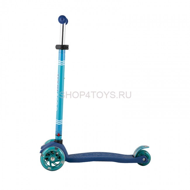 Самокат Трехколесный, со Светящимися Колесами, Синий - MSC-J082003 Самокат Трехколесный, со Светящимися Колесами, Синий - MSC-J082003