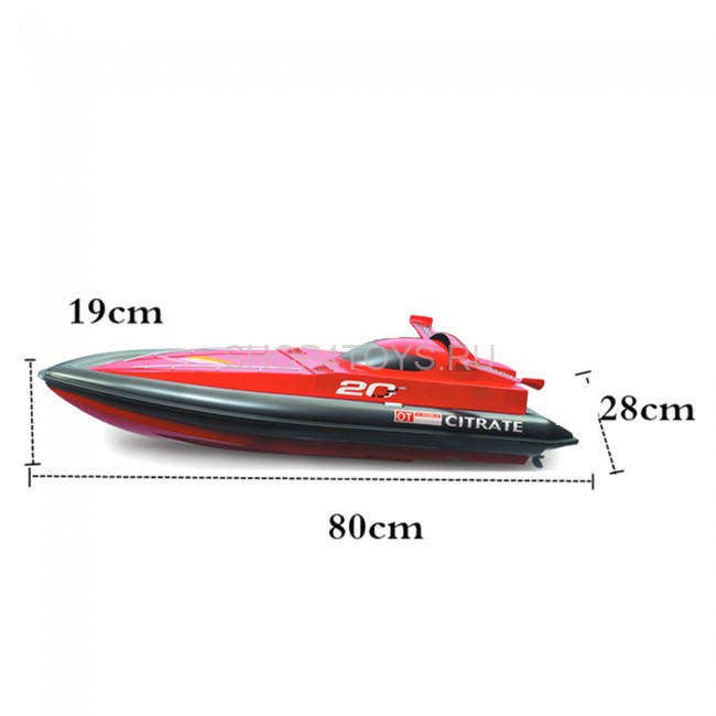 Радиоуправляемый катер Create Toys Red Fierce (80 см, 15 км/ч) - CT-3332K-RED Радиоуправляемый катер Create Toys Red Fierce (80 см, 15 км/ч) - CT-3332K-RED