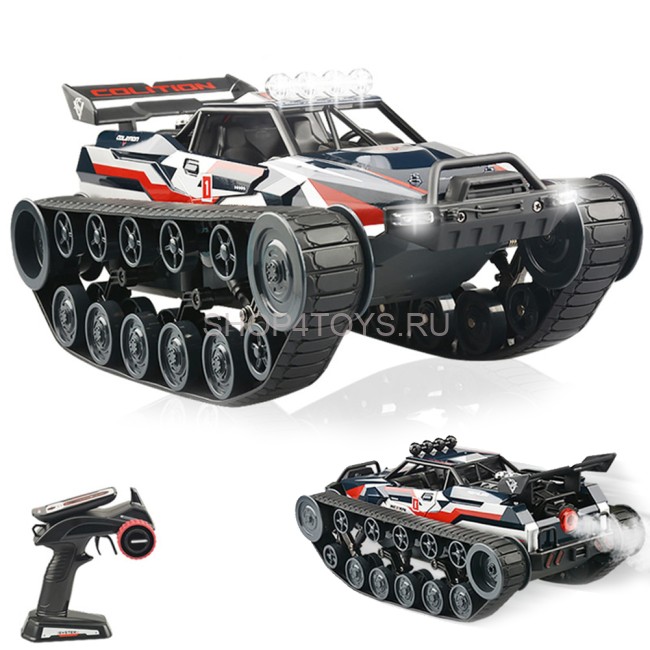 Радиоуправляемый гусеничный вездеход 1:12 2.4G (металл корпус, парогенератор) - G2063 Радиоуправляемый гусеничный вездеход 1:12 2.4G (металл корпус, парогенератор) - G2063