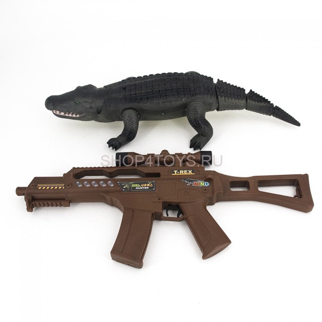 Радиоуправляемый зеленый крокодил со световым автоматом RuiCheng - 9985B Радиоуправляемый зеленый крокодил со световым автоматом RuiCheng - 9985B