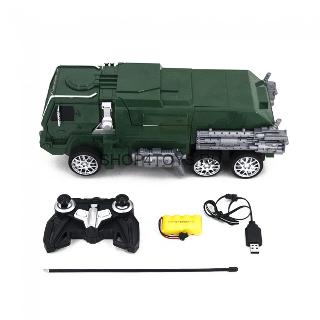 Радиоуправляемый робот трансформер MZ Военный грузовик 1:14 - 2809P