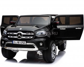 Электромобиль Mercedes-Benz X-Class 4WD - XMX606-BLACK-PAINT Электромобиль Mercedes-Benz X-Class 4WD - XMX606-BLACK-PAINT. Большой, высокий и вместительный джип с полным приводом.