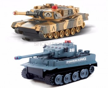 Радиоуправляемый танковый бой Huan QI Tiger vs Leopard 1:28 2.4G - 508C Набор из двух радиоуправляемых моделей танков, для танкового боя.
