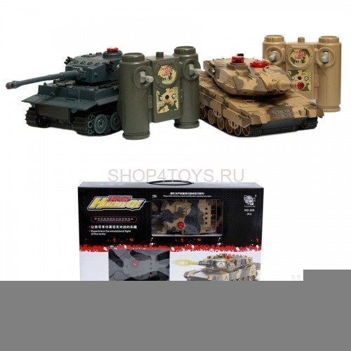 Радиоуправляемый танковый бой Huan QI Tiger vs Leopard 1:28 2.4G - 508C