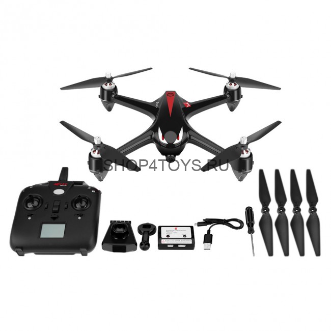 Радиоуправляемый квадрокоптер MJX R/C Black Bugs 2 GPS FPV WiFi Brushless 2.4G - B2W-BLACK