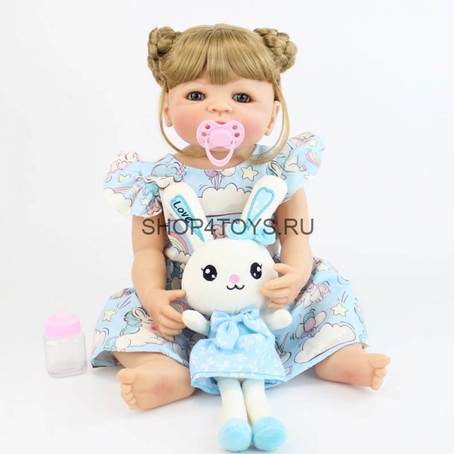 Реборн силиконовая блондинка с длинными волосами Устина Реборн силиконовая блондинка с длинными волосами Устина