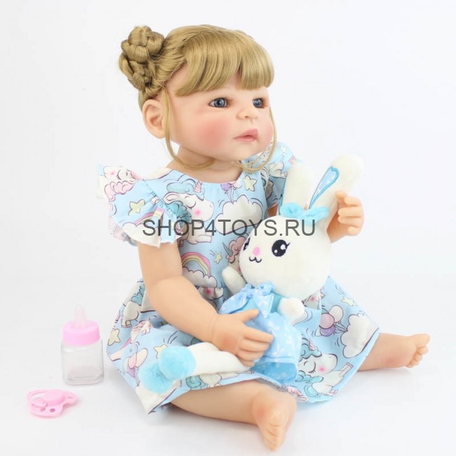 Реборн силиконовая блондинка с длинными волосами Устина Реборн силиконовая блондинка с длинными волосами Устина