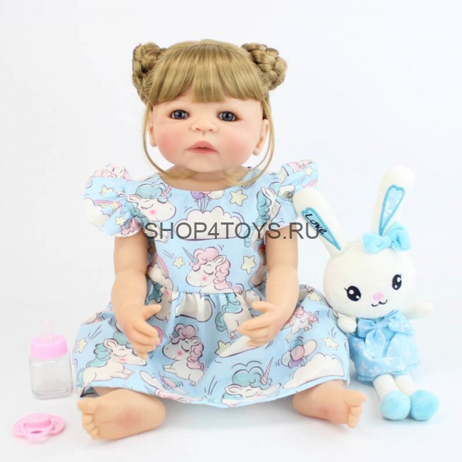 Реборн силиконовая блондинка с длинными волосами Устина Реборн силиконовая блондинка с длинными волосами Устина